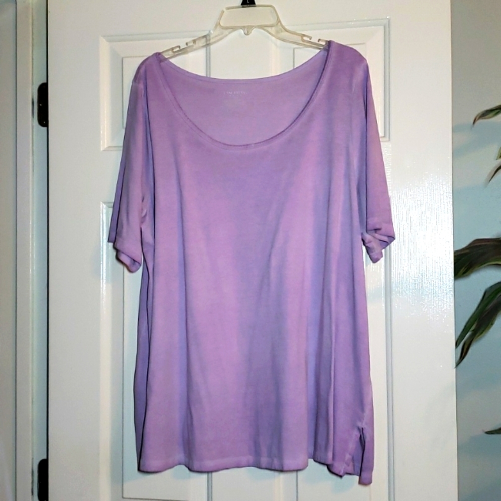 Lane bryant scoop neck perfect sleeve swing tee